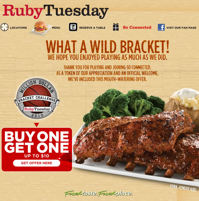Ruby Tuesday Coupon Possibility | Coupons 4 Utah