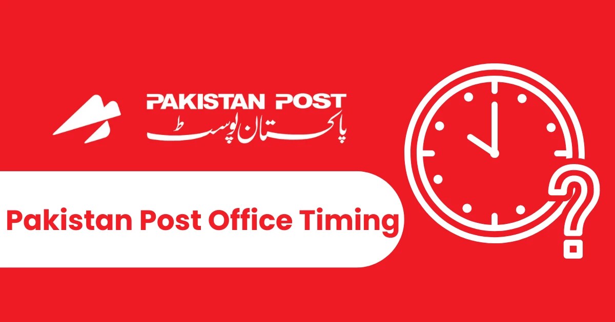 Pakistan Post Office Timing Couriers PK