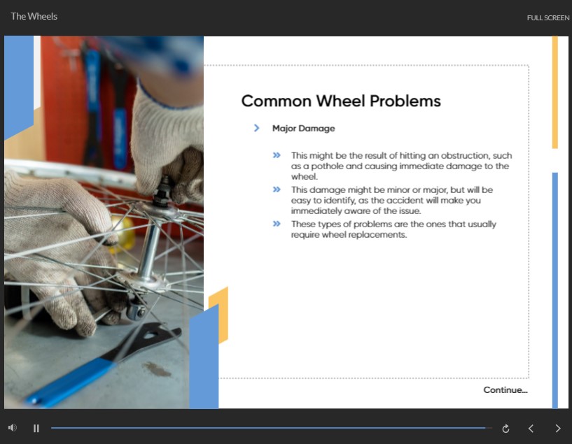 Bicycle Maintenance Course Course Gate