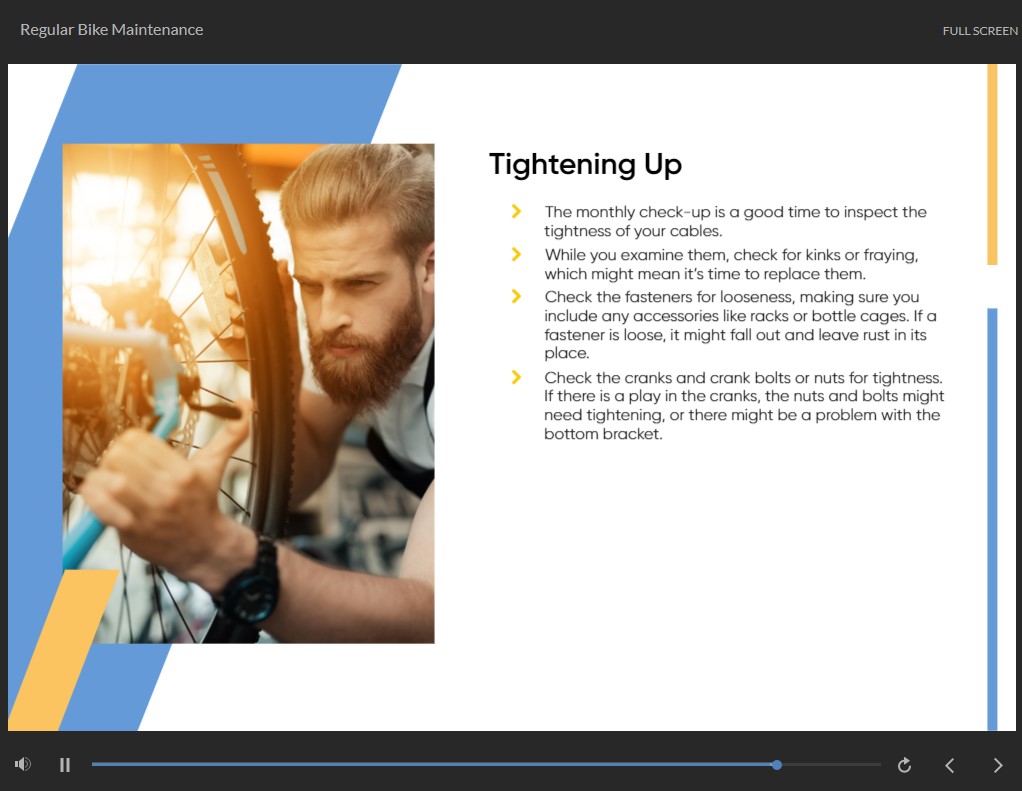 Bicycle Maintenance Course Course Gate