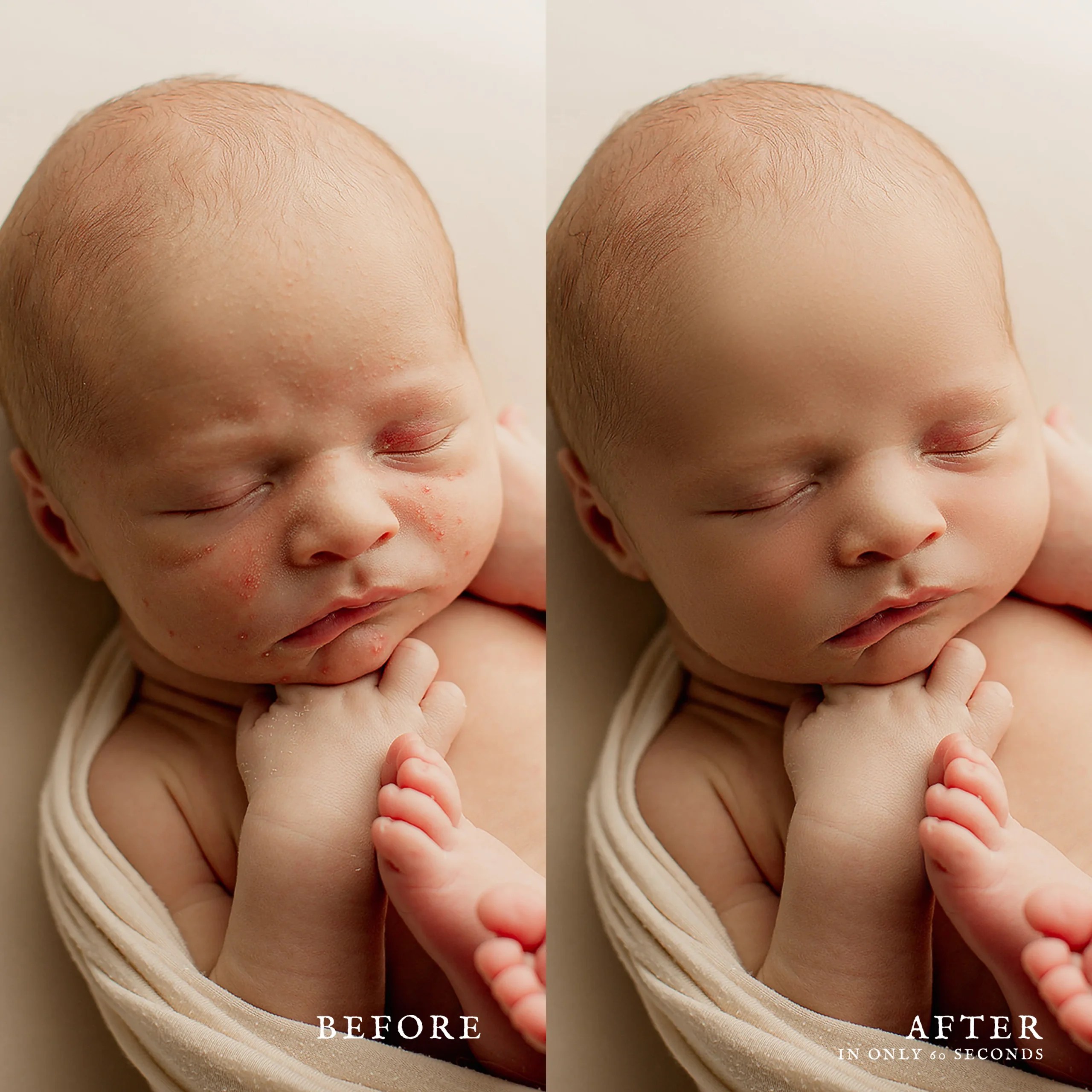 Jessica G Photography Baby Butter Newborn Skin Retouching