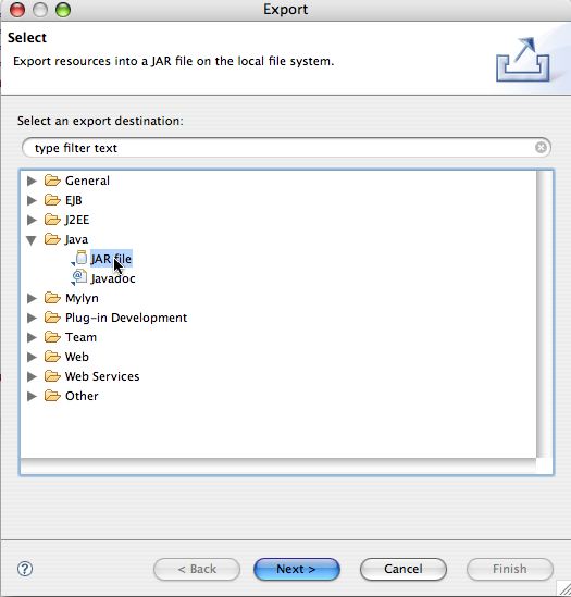 Using Jar Files and Java start