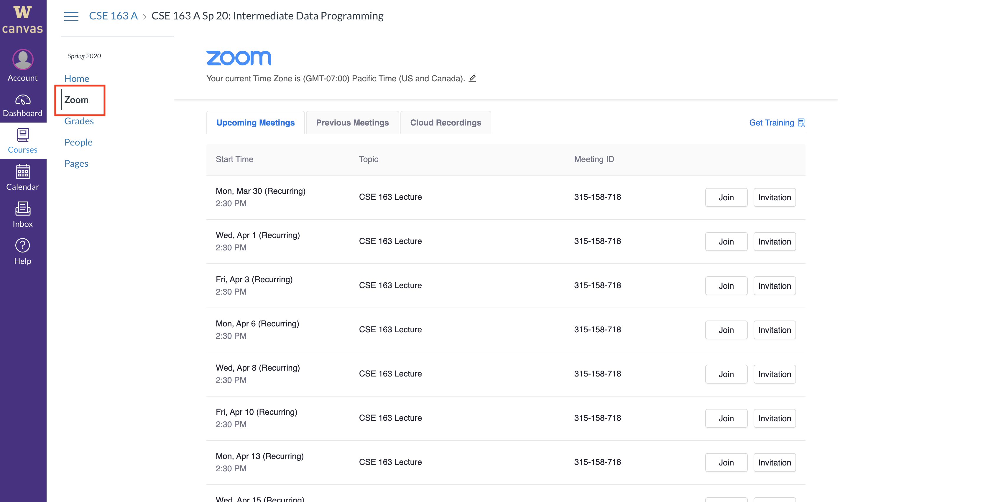 CSE 142, Autumn 2020 Zoom Instructions