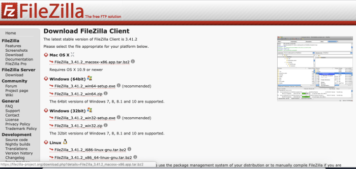 Filezilla client for android