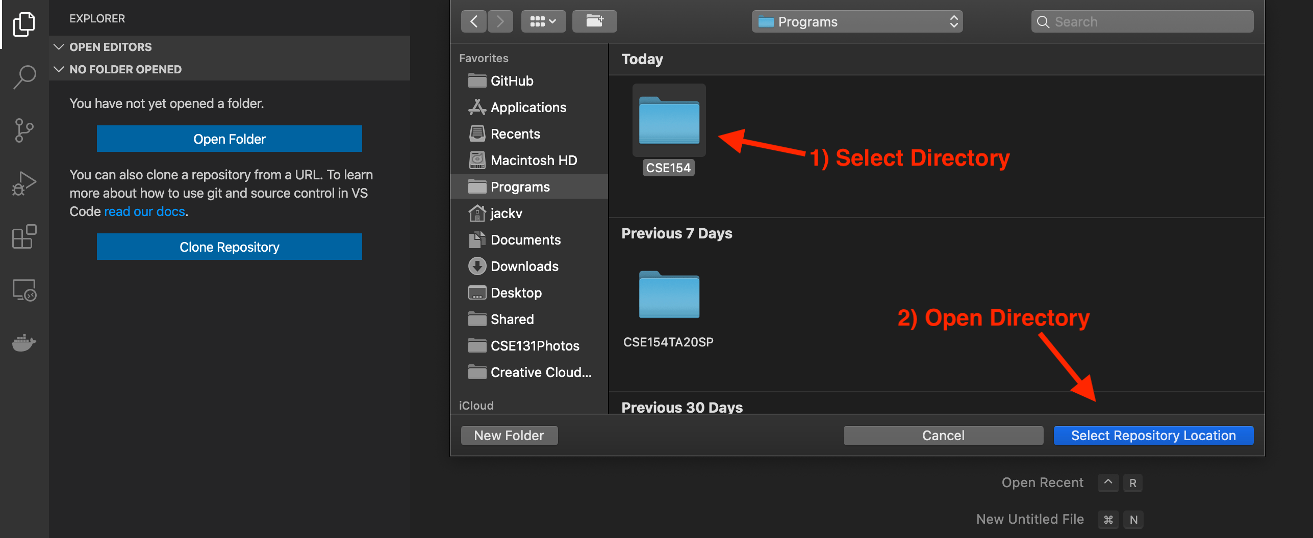 Git and VSCode Setup MacOS