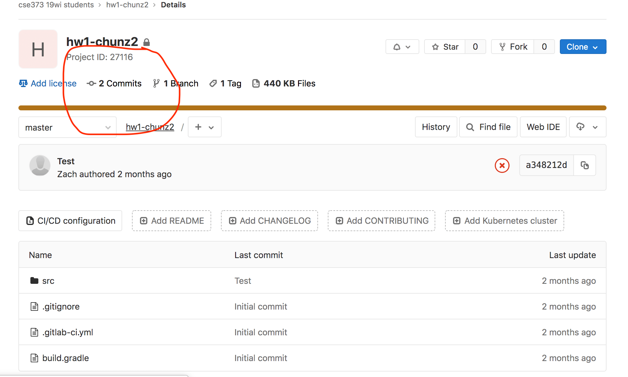 Commit & Submit CSE 373