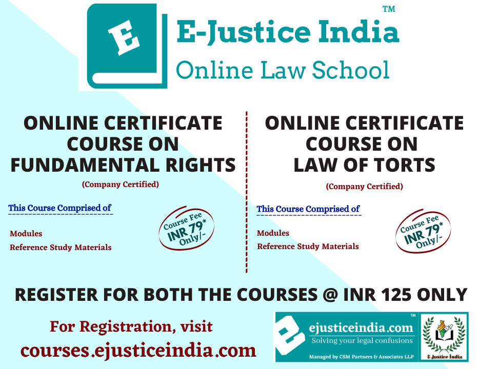 EJustice India Online Law School Online Law Courses Online Legal Education