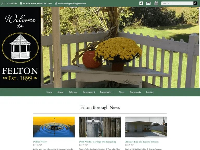 Felton Borough site Design CourseVector