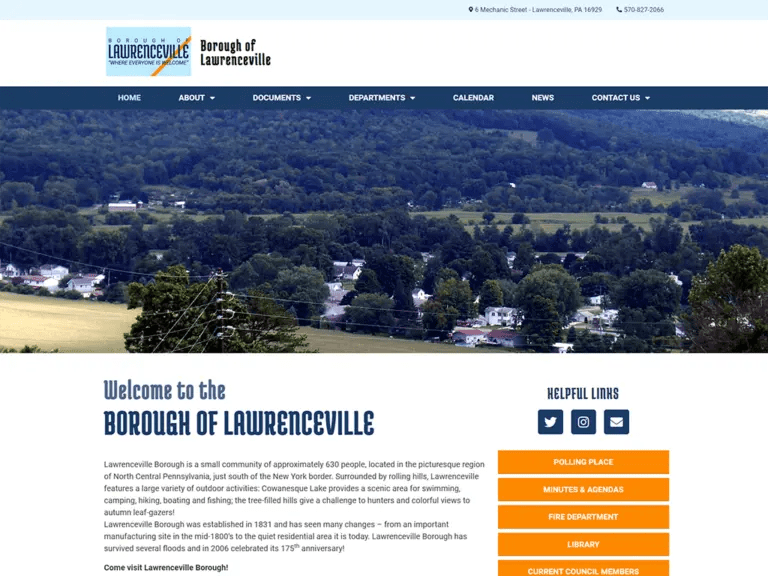Lawrenceville Borough site Design CourseVector