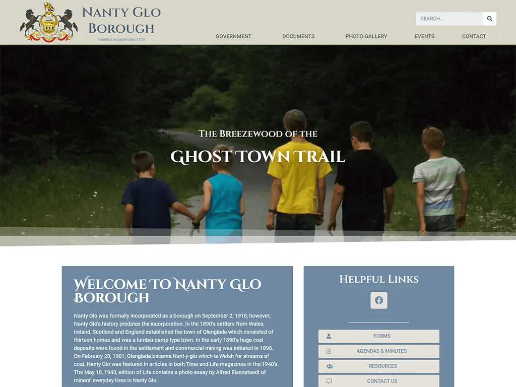 Nanty Glo Borough site CourseVector