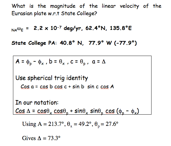 Plate Motion and Activity 1 Earth 540 Essentials of Oceanography for