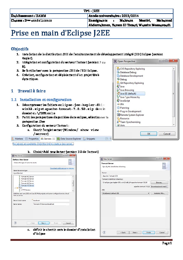 Formation complète de J2EE en PDF Télécharger cours informatique en PDF