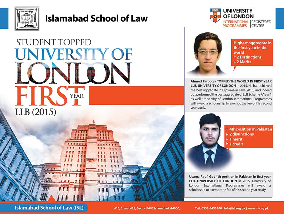 Exceptional Results From Pakistani Law Students