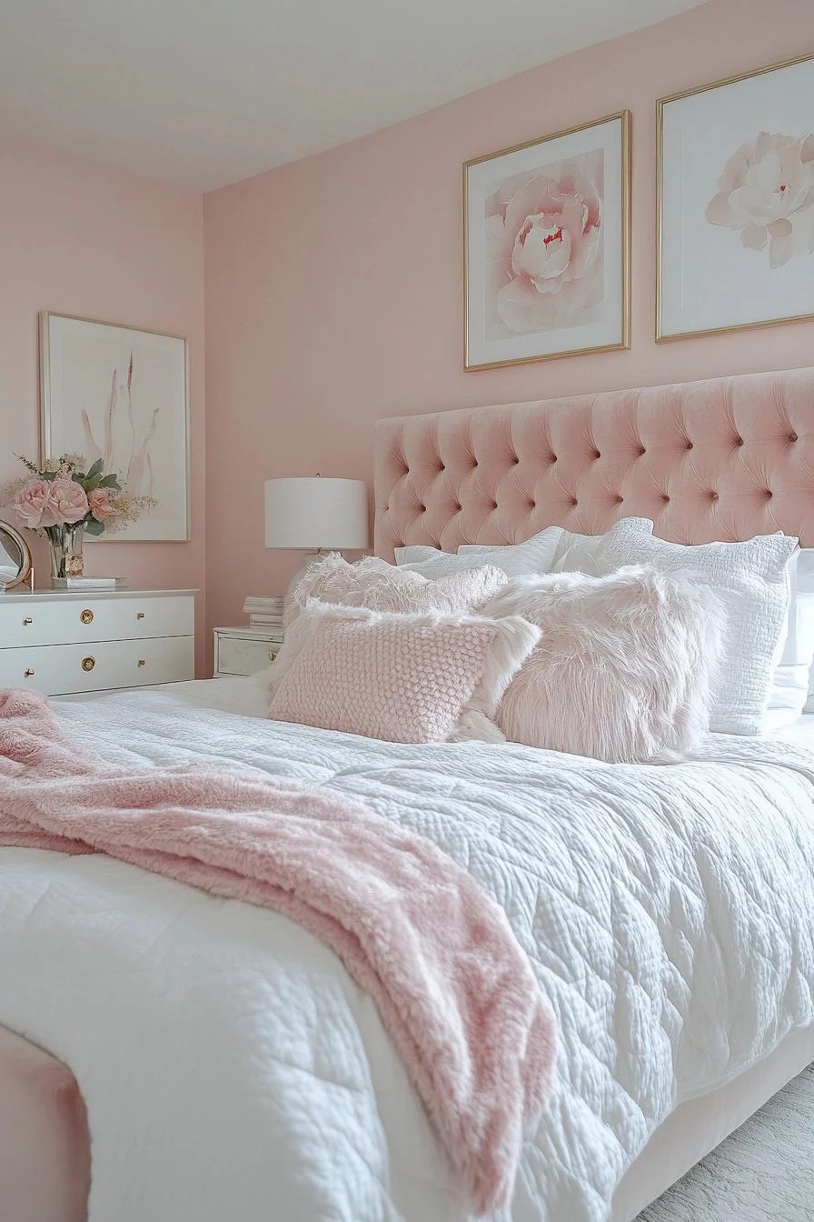29 Pink And White Bedroom Ideas For A Soft And Elegant Look Courtneys