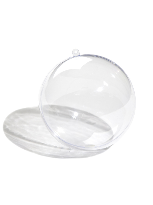 Clear Plastic Ball Ornament, 60mm
