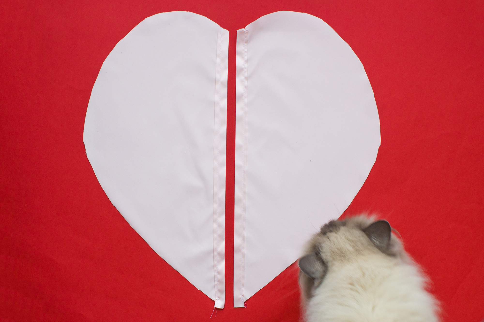 DIY Un coussin en forme de cœur Couture Débutant