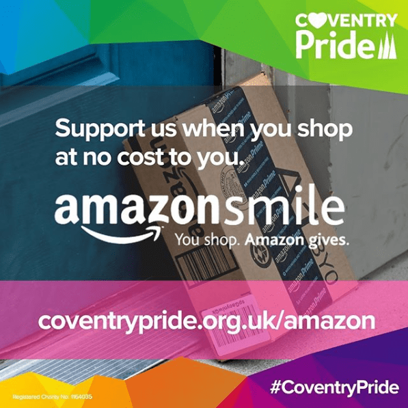 We’re on Amazon Smile Coventry Pride