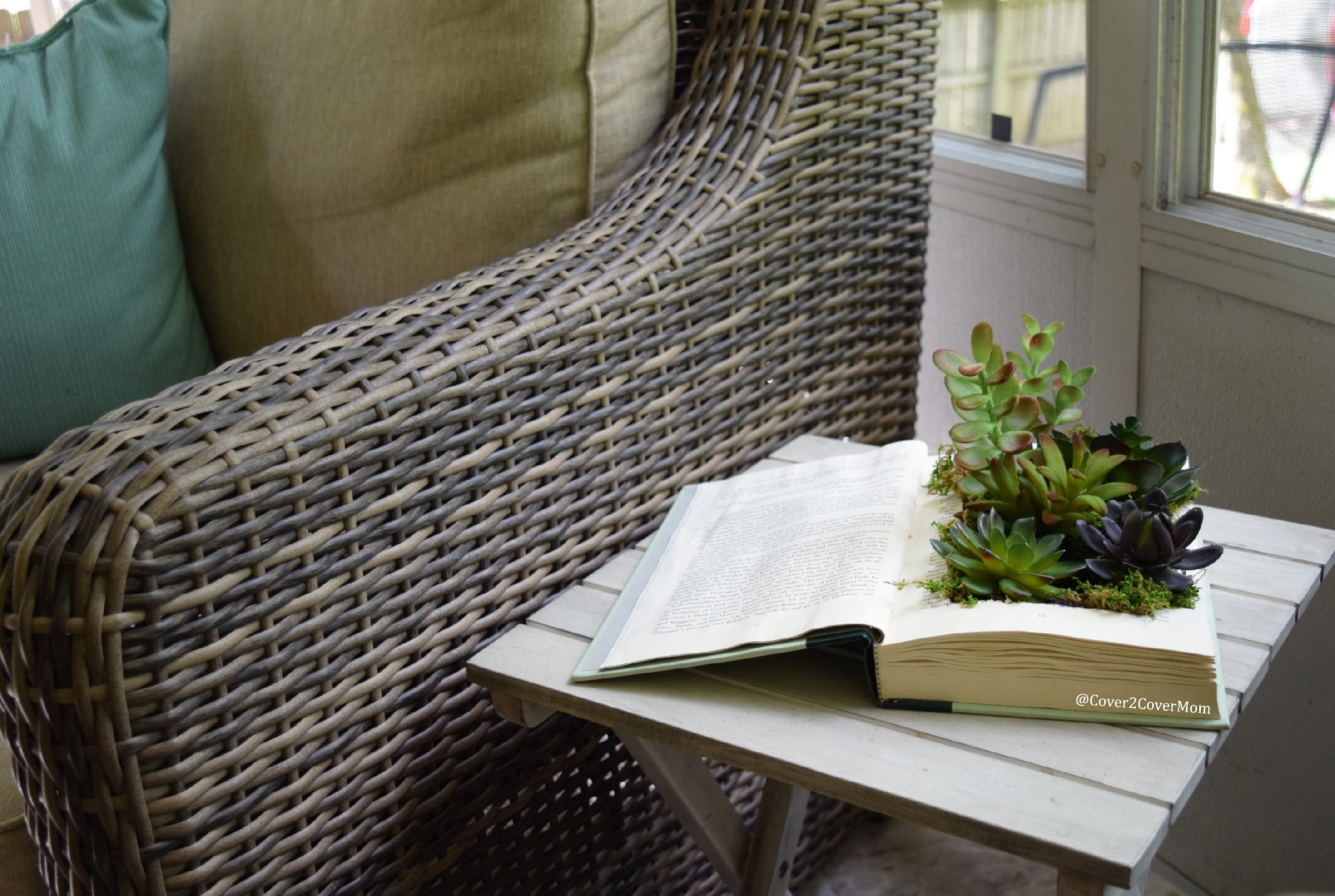 Bookish Crafts How To Make a Succulent Book Planter