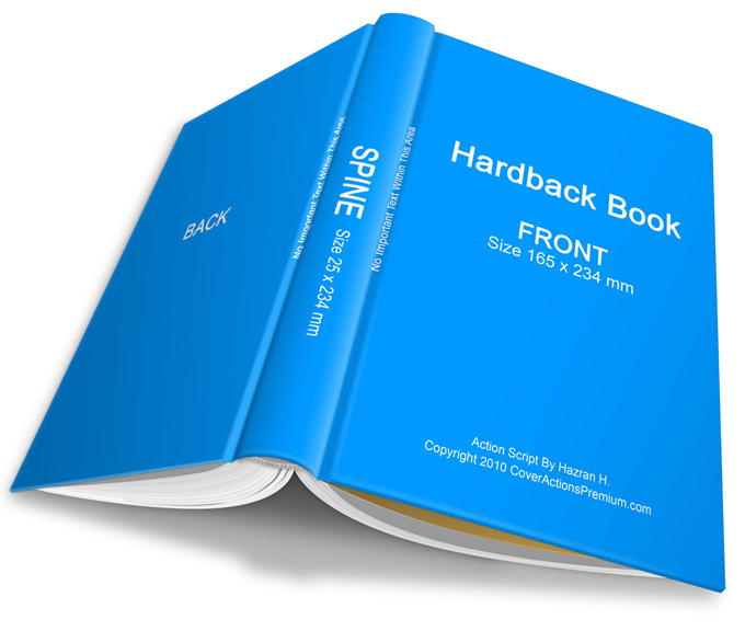 Open Book Hardcover Mockup Action Cover Actions Premium Mockup PSD