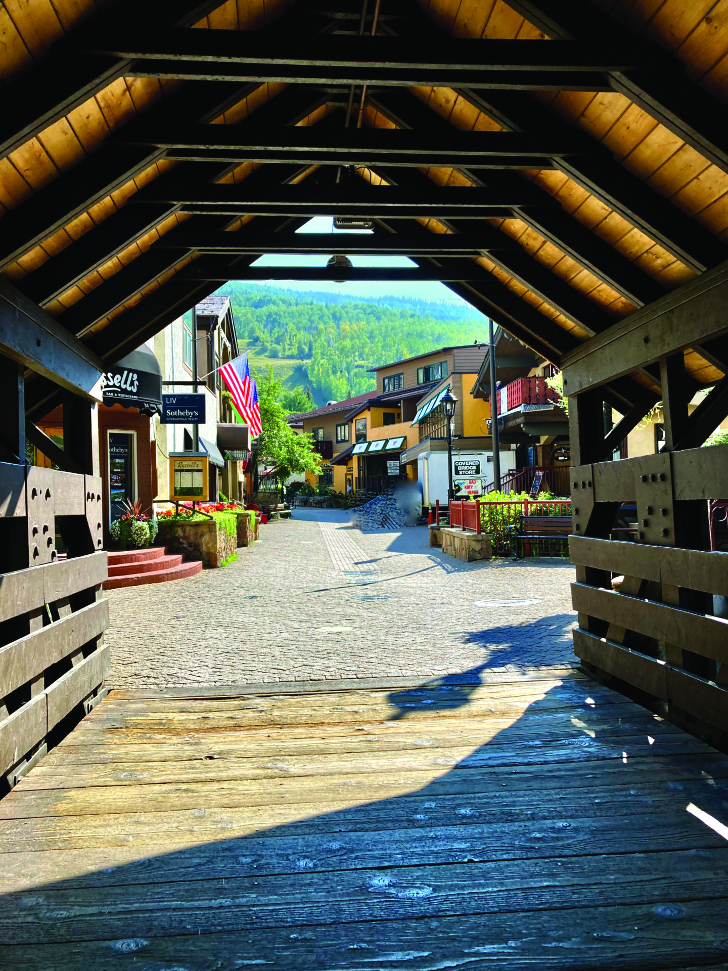 A Walk Through Vail History Covered Bridge