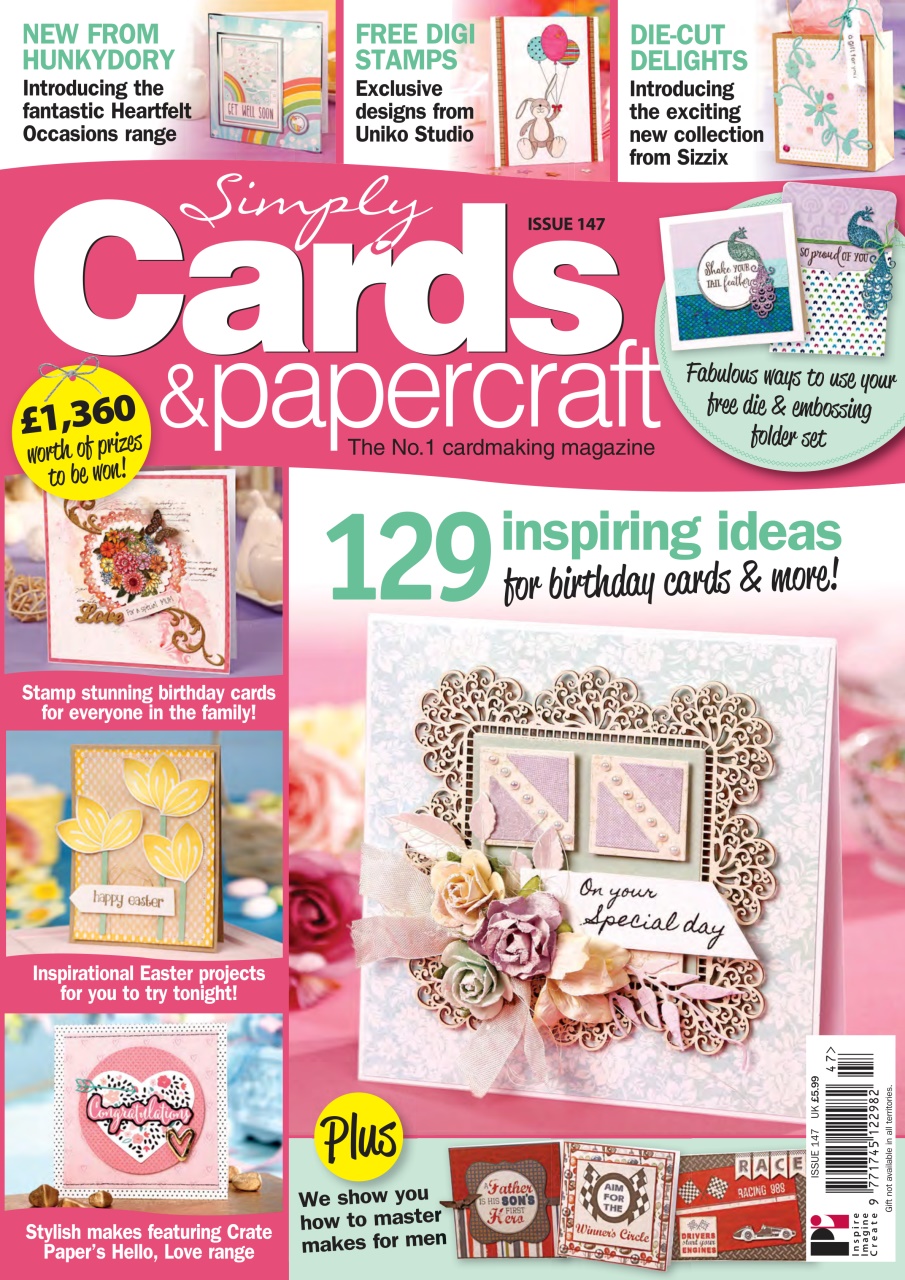 Simply Cards & Papercraft Magazine 147 Subscriptions Pocketmags