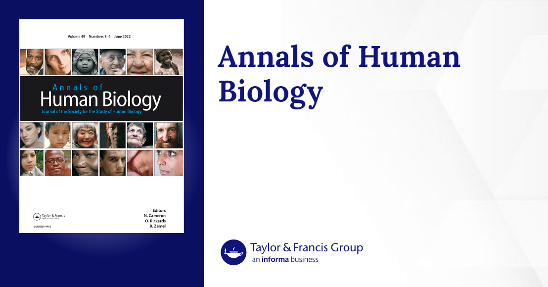 Annals of Human Biology Vol 43, No 4