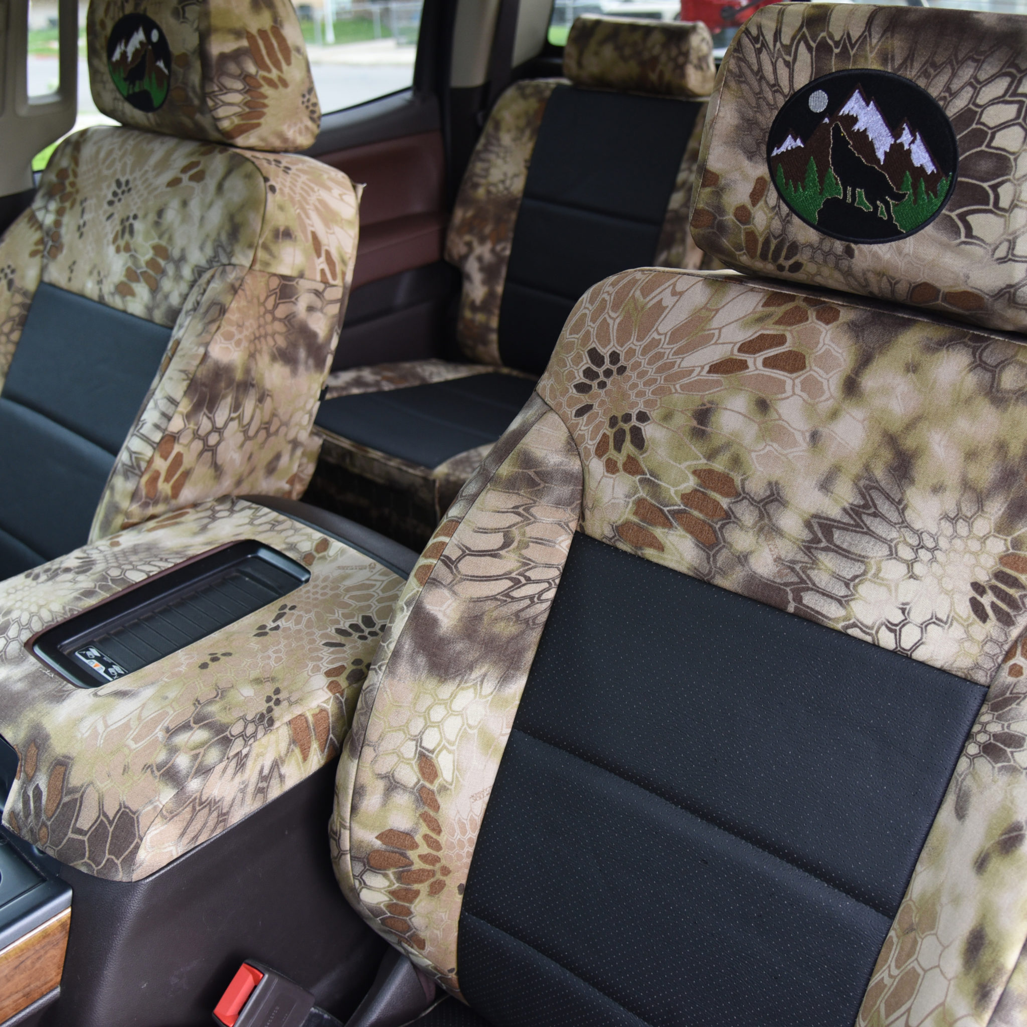 Navy Blue Digital Camo Seat Covers Velcromag