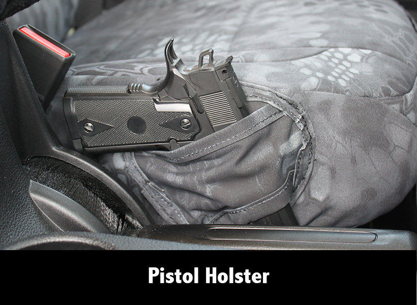Custom Seat Covers with Pistol Holders Covers and Camo