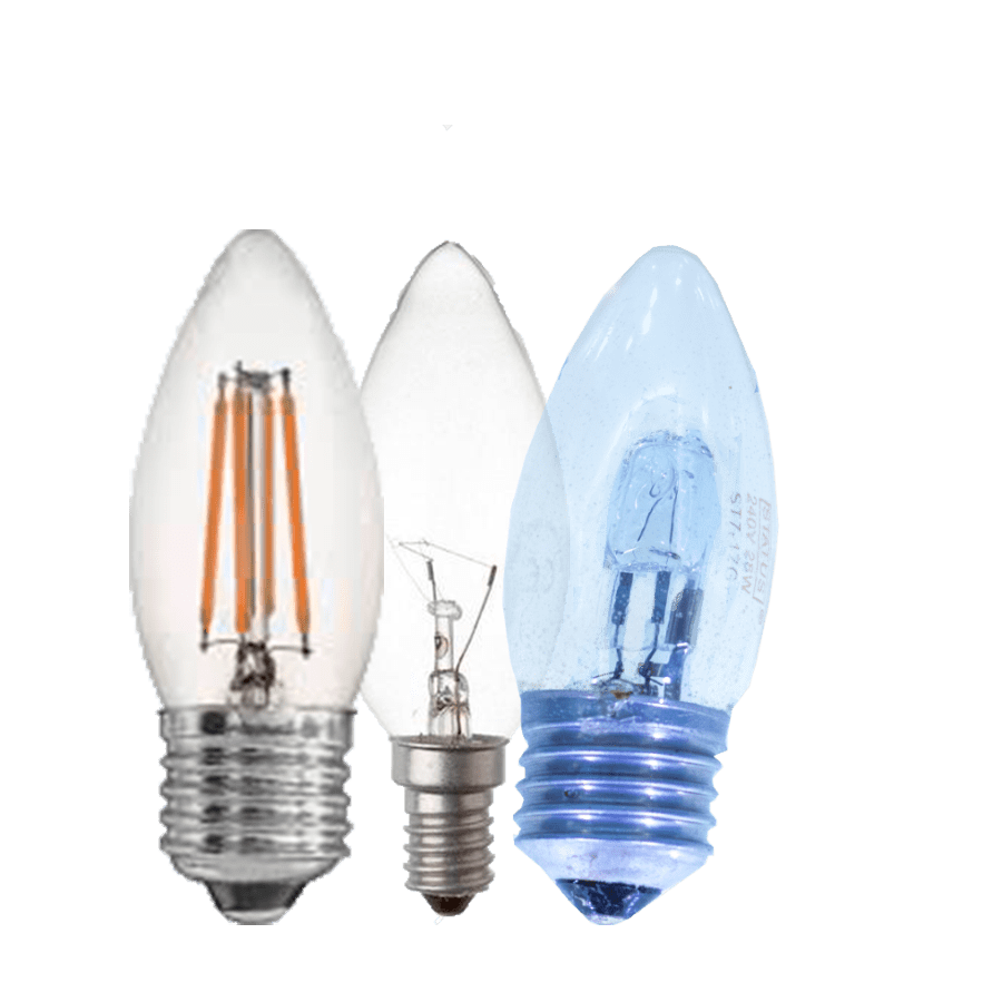 Halogen Shatterproof Candle Bulbs Covershield