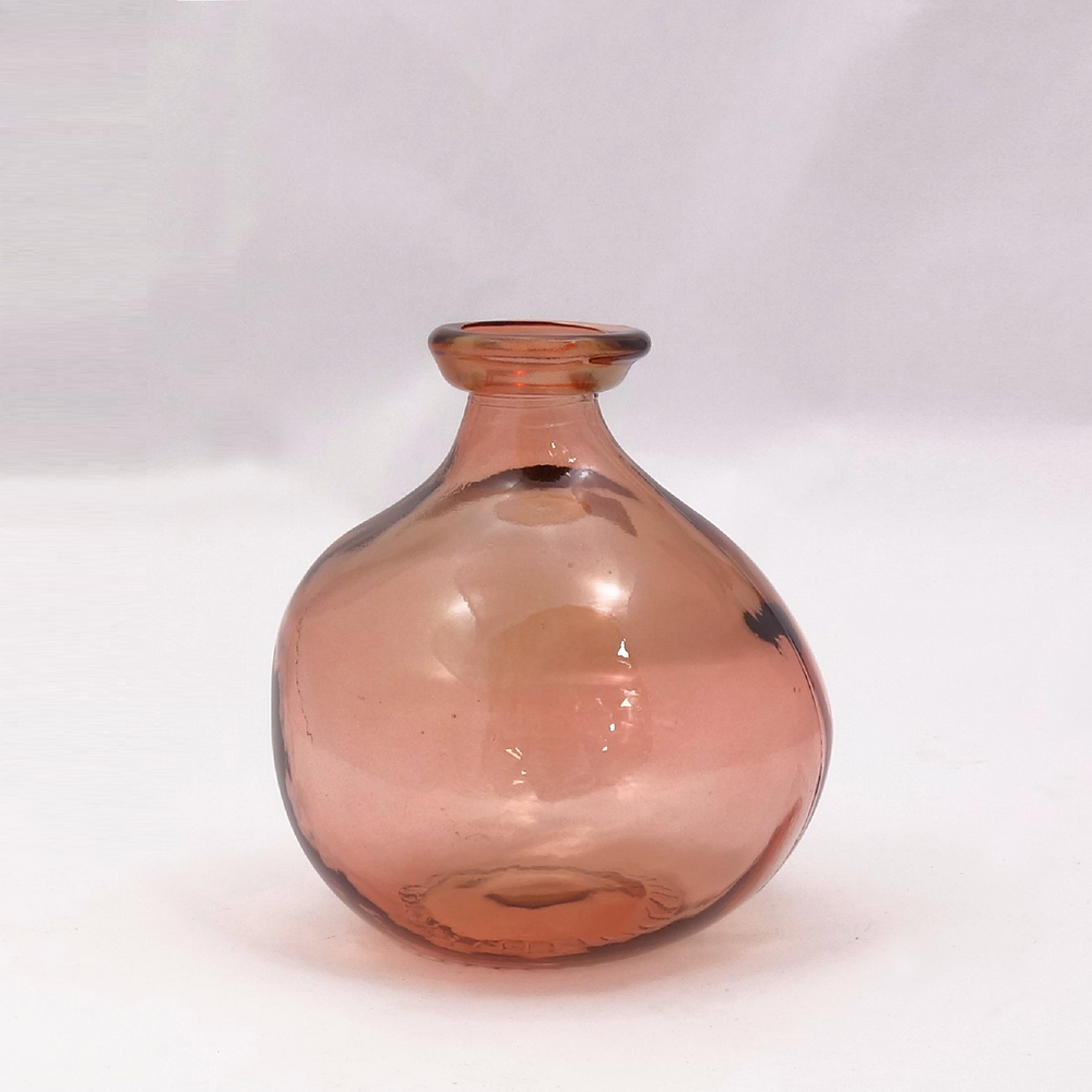 Recycled Glass Vase Amber Covet Store