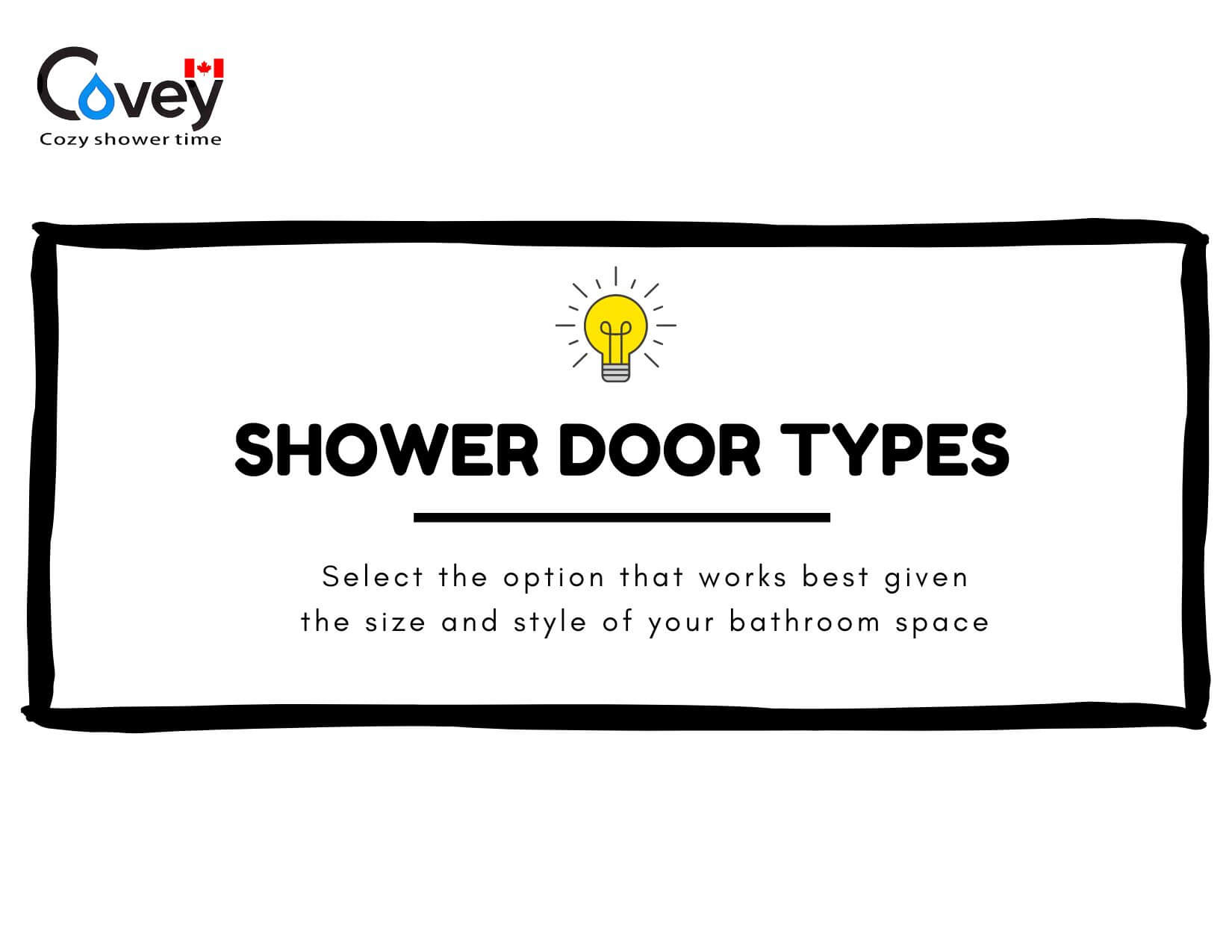 The Different Types of Glass Shower Doors Covey Shower Door Canada