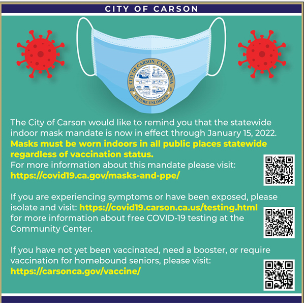 COVID19 General Info Update City of Carson, California
