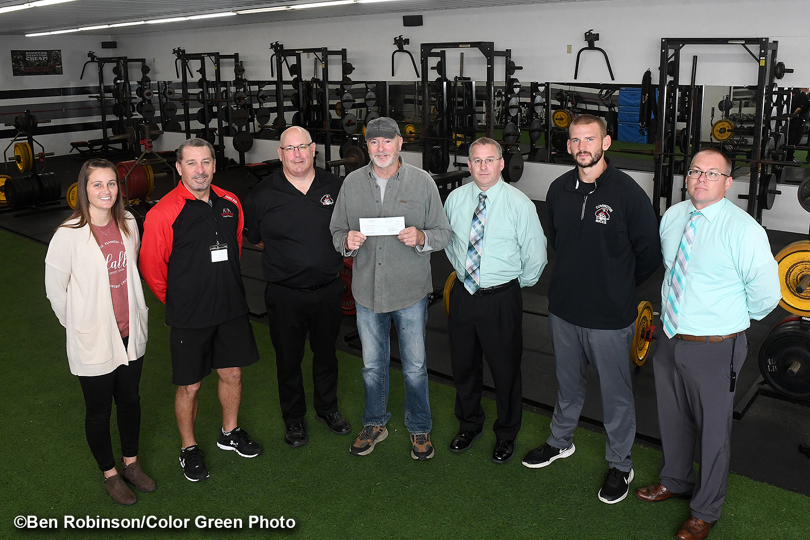 Covington FOE Makes Donation To Weight Room…