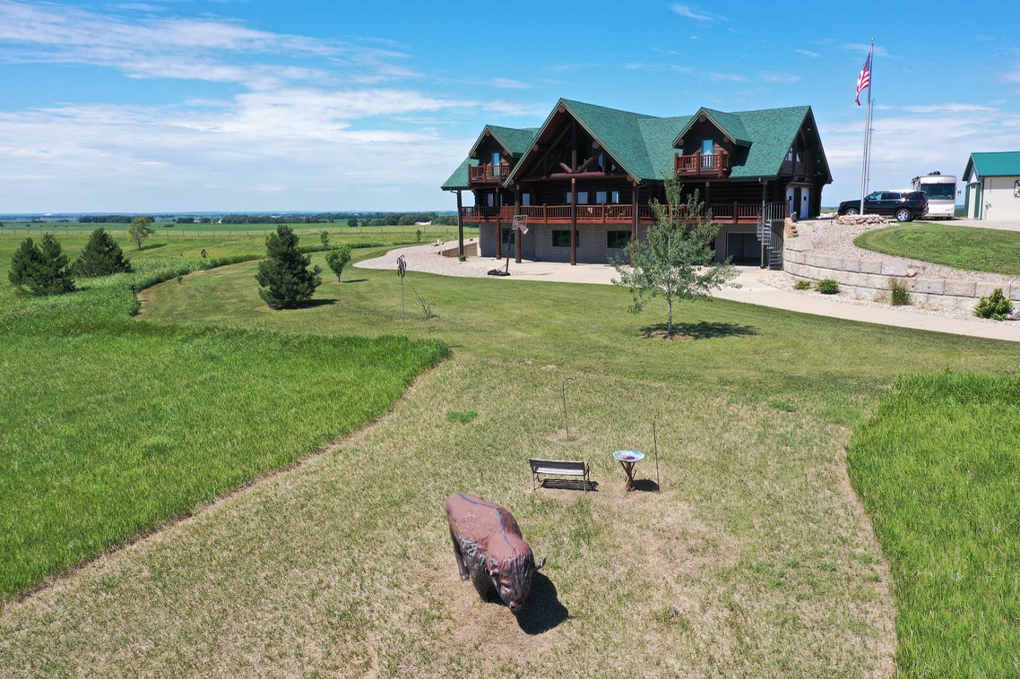 Pictures Log Home South Dakota Buffalo Run Ranch