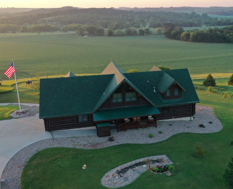 Pictures Log Home South Dakota Buffalo Run Ranch