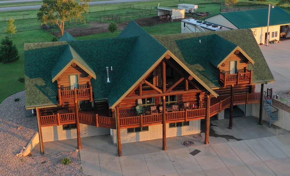 Pictures Log Home South Dakota Buffalo Run Ranch