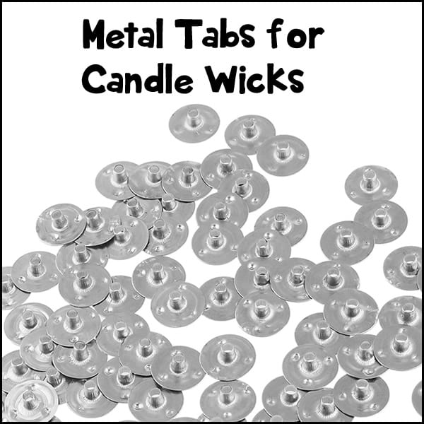 Metal Tabs for Candle Wicks Cowichan Bee Supplies