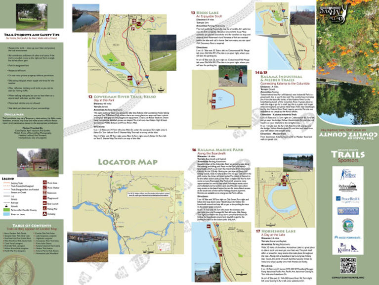 Cowlitz County Trail Map Cowlitz EDC