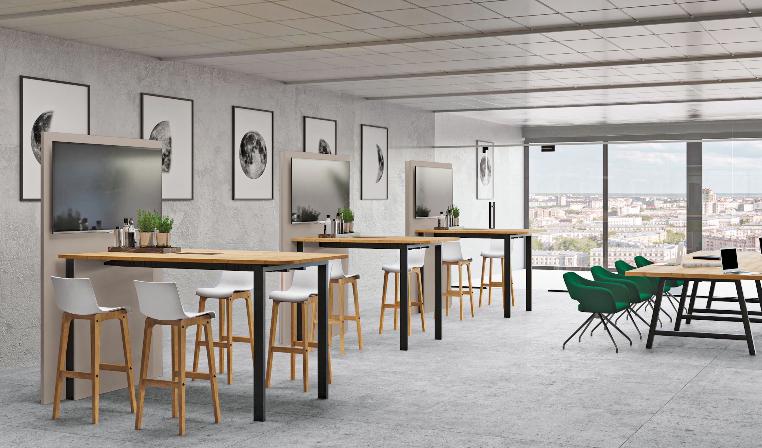 Tables visio CoWork Aménagement