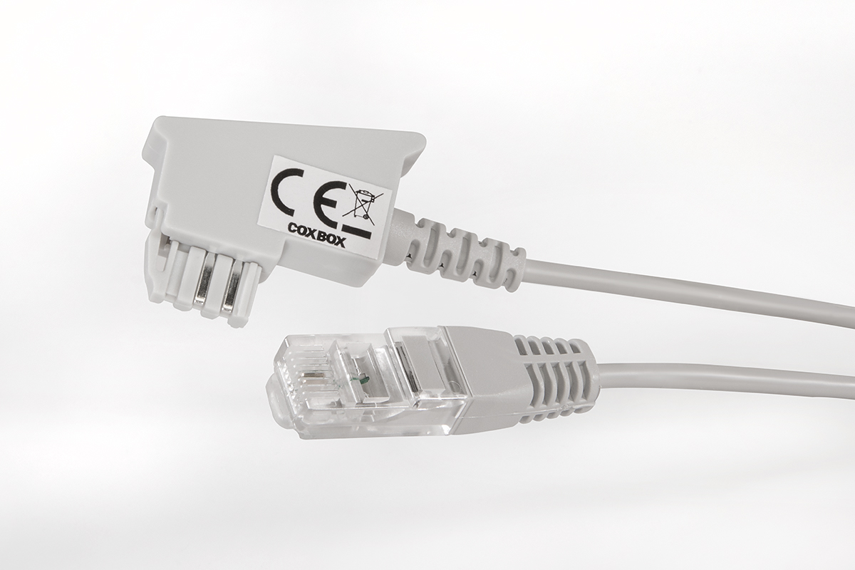 graues DSL Kabel Produkte maßgefertigt für die