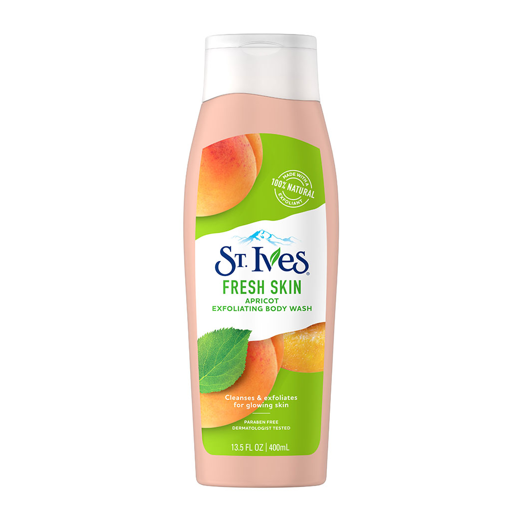 St. Ives Apricot Exfoliating Body Wash 400ml CoyCooing