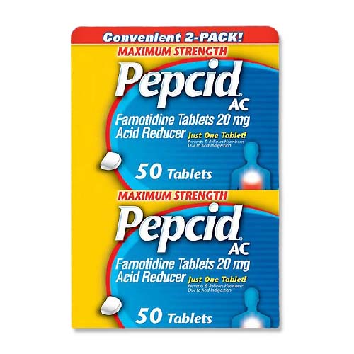 Pepcid AC Maximum Strength Acid Reducer 100 Tablets CoyCooing