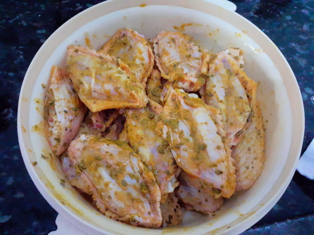 Tulipa de frango assada com batata