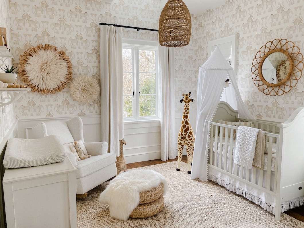 Neutral Safari Nursery Reveal cozy & kin