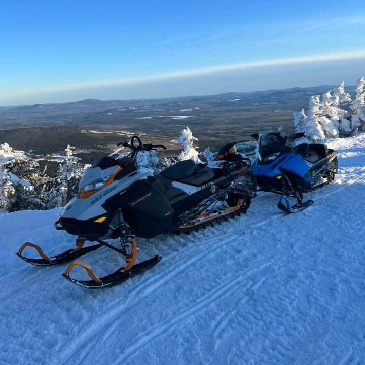 Snowmobiling Cozy Cove Cabins
