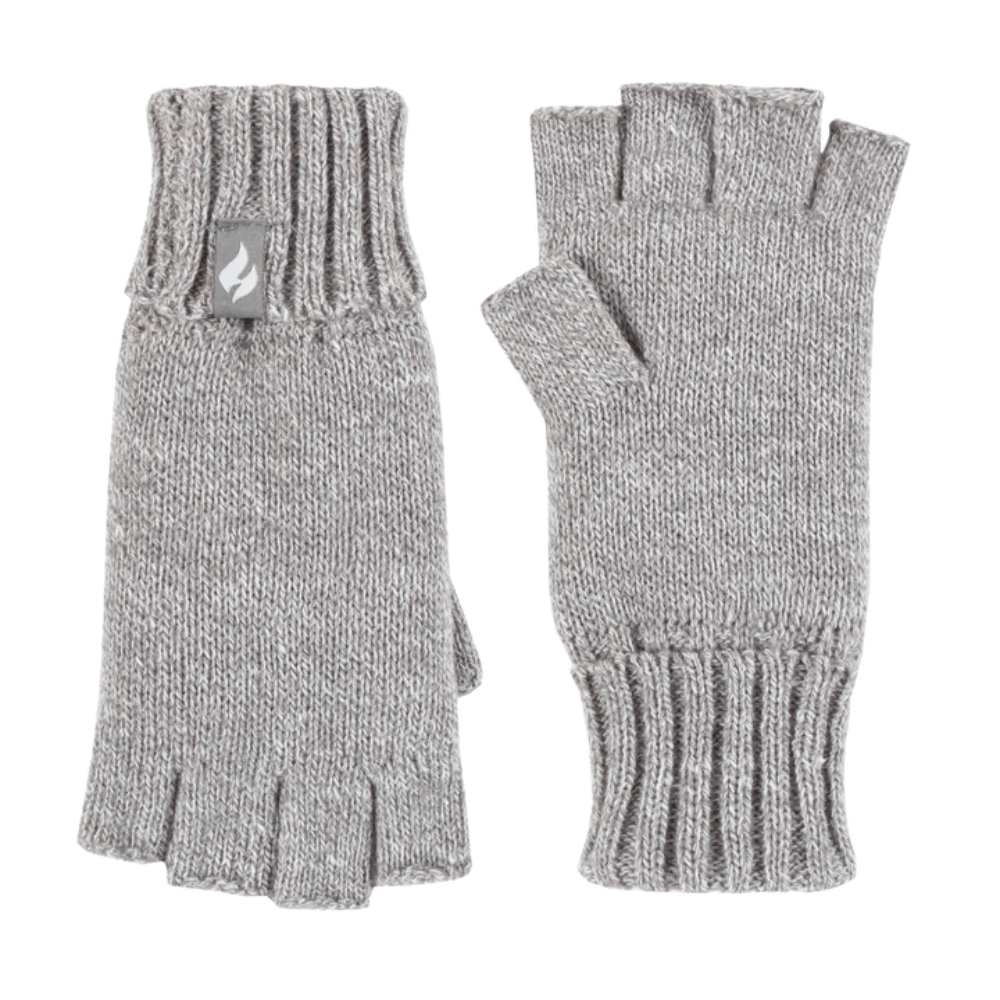 Heat Holders® Ladies Fingerless Gloves Light Grey Cozy Karma
