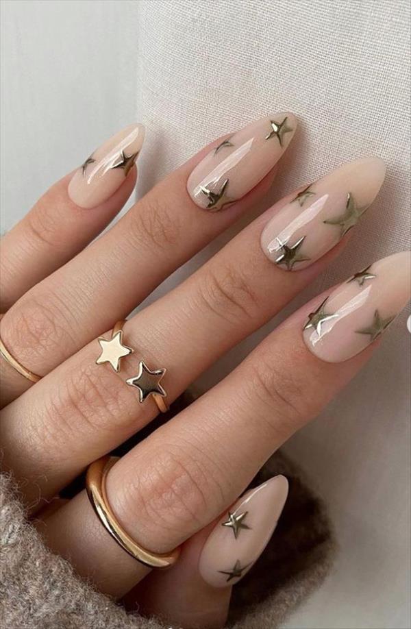 Almond nails 30 Beautiful Natural almond nails design ideas for