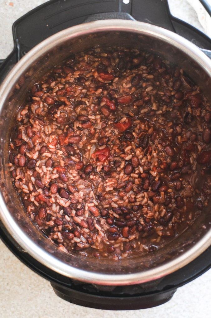 Instant Pot Black Beans and Rice Cozy Peach Kitchen