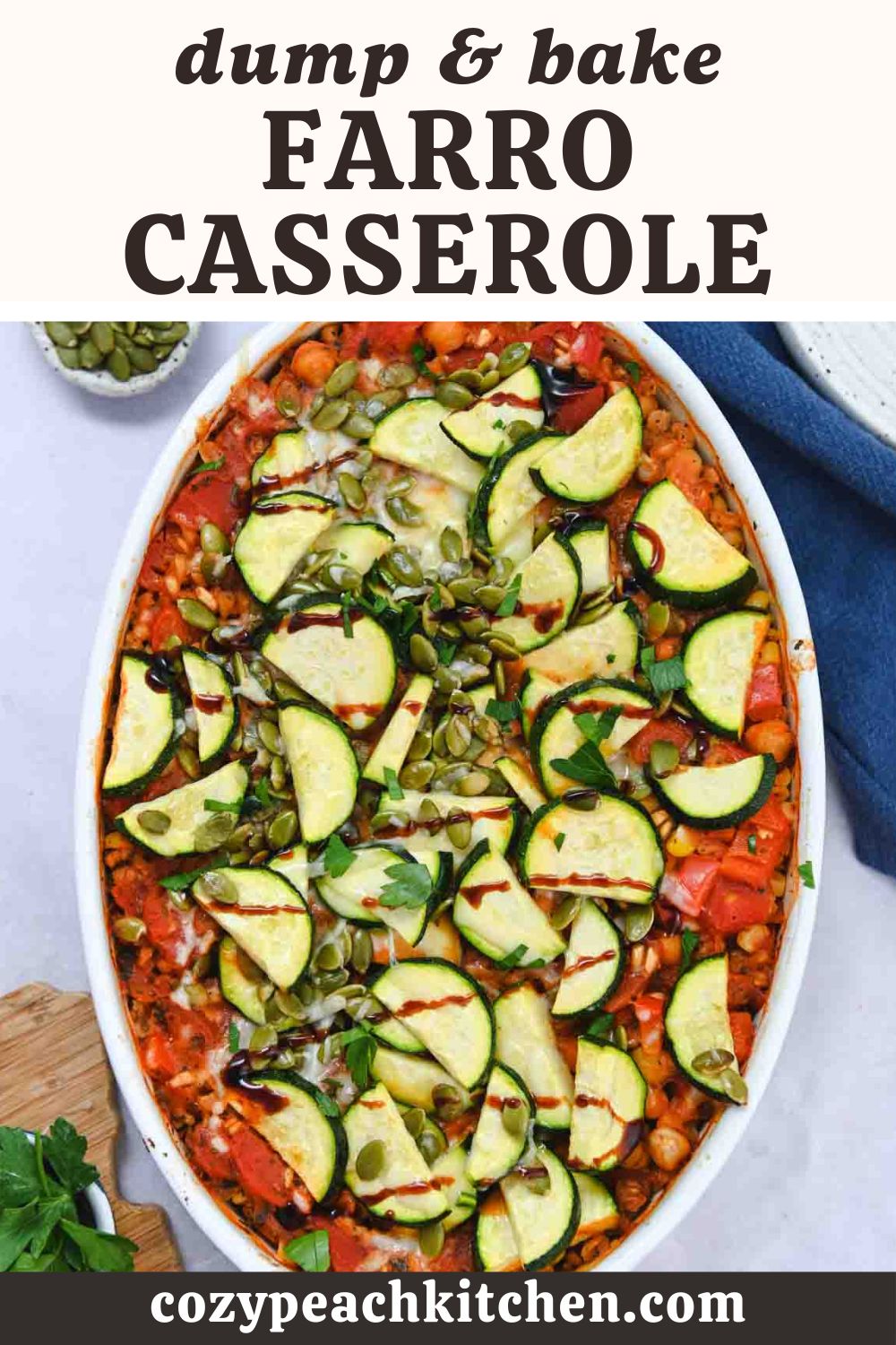 Farro Bake Cozy Peach Kitchen