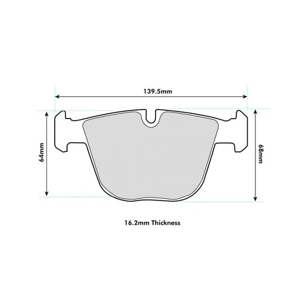 PBS Pro Race Rear Brake Pads BMW E90 E92 M3 Stock Caliper